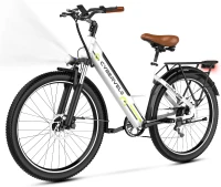 1000W Peak Electric Bike for Adults — 26"" E-Bike with Removable Battery, 7-Speed, Up to 80+ Mile Range(m-1)