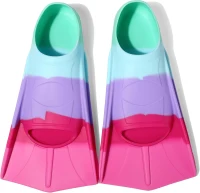 Kids Short Swim Fins — Comfortable Training Flippers for Lap Swimming, Children, Girls & Boys, Beginners(m-1)