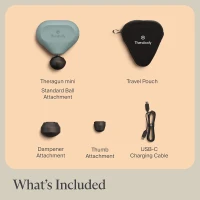 TheraGun Mini (2nd Gen) by Therabody — Compact Percussion Massager with QuietForce Technology, Portable Deep Tissue Treatment (Green)(m-8)