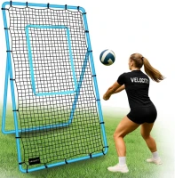 VELOCITY Adjustable Volleyball Rebounder Net 7x4 ft — Portable Training Frame with Angle Adjustment & Travel Bag(m-1)