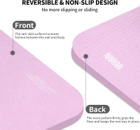 Hatha Extra-Long TPE Yoga Mat 79"" x 40"" x 1/2"" Thick — Non-Slip Exercise & Fitness Mat(m-4)