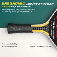 STORM 007 Pickleball Paddle — T700 Raw Carbon Face & 16 mm STR Polymer Core, Thermoformed for Spin, Power & Durability (USAPA Certified)(m-7)