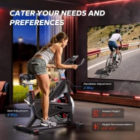 MERACH Magnetic Exercise Bike – Indoor Cycling with Proprietary App, 40 lb Flywheel & Up to 350 lb Capacity for Home Gym(m-6)