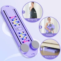 DR. Run 7-in-1 Foldable Pilates Reformer with Smart Timer and Carry Bag — Portable Multifunctional Pilates Board Set(m-7)