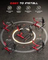 FEIERDUN 4-in-1 Leg Extension & Curl Machine - 700 lb Capacity Adjustable Leg and Hip Trainer for Home Gym(m-6)