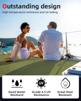 Abahub Non-Slip EVA Traction Pad - 6mm Diamond-Groove, Self-Adhesive & Trimmable (Sizes 96''x16''/23.5''/38''/47''; 48''x16'', Camouflage) for Paddleboards, Kayaks & Boats(m-4)