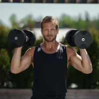 NÜOBELL® Adjustable Dumbbells (Pair) – Easy-Twist 5–50 lb or 5–80 lb, 2024–25 Model, Original Manufacturer(m-3)