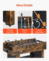 VEVOR 3-in-1 / 4-in-1 Combo Game Table (48""/54"") – Air Hockey, Ping Pong & Foosball Set with Pucks, Pushers & Manual Scorer for Home or Office(m-4)