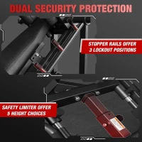 GMWD Leg Press & Hack Squat Combo with Linear Bearing – 45° Lower-Body Trainer with Weight Storage for Home Gyms(m-6)