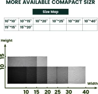 Sports Netting Golf Practice & Multi-Sport Hitting Net with 33ft Nylon Rope, Carabiners and Elastic Cords - Available in 10x10 to 15x20 Sizes(m-4)