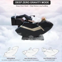 KZ-313 (2026) Full-Body Heated Jade Roller Massage Chair — Deep SL-Track Zero Gravity, 12 Auto Modes, 6 Custom Programs, Backlit Touchscreen, Voice Control & Wireless Charger(m-5)