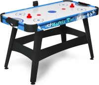 58-inch Air Hockey Table (Blue) with Powerful Motor, Digital LED Scoreboard, Includes 2 Pucks & 2 Pushers — Arcade-Style Home Game Room Table(m-1)