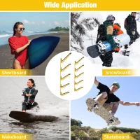 5-Board Wall-Mounted Rack for Surfboards, Wakeboards and Snowboards – Adjustable Wall Hangers for Display & Storage(m-7)