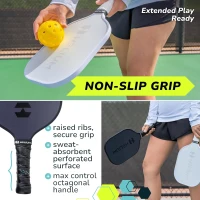Helium Phantom Pickleball Paddle 4-Pack — USAPA Certified, Graphite-Fiberglass Face, Lightweight Honeycomb Core(m-4)