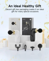 A1 Super Mini Percussion Massage Gun – Compact Travel Handheld Deep Tissue Massager for Home, Gym & Office (Black)(m-6)