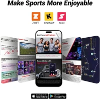 CURSOR FITNESS Indoor Exercise Bike — Silent Belt Drive Stationary Cycle with Comfortable Ventilated Seat, Tablet & Bottle Holders, 300 lb Capacity(m-2)