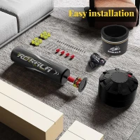 RORALA 70"" Freestanding Punching Bag with 12oz Pro Gloves – Heavy Standing Kick Bag for Adults & Teens, 203 lb Base Capacity(m-6)