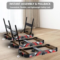 48"" Foldable Air Hockey Table — Indoor Arcade-Style Game with 2 Pucks, 2 Pushers and Electronic Scoreboard for Kids & Adults(m-3)