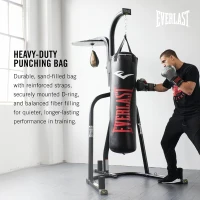 Everlast Elite 2 Heavy Bag with Quiet Strap System — Durable Hanging Boxing Bag(m-4)