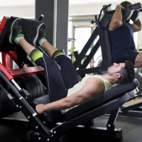 RitFit Leg Press & Hack Squat Machine — Professional Adjustable Leg Press with Linear Bearings, Weight Storage Posts, Full Lower-Body Trainer(m-8)