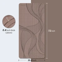 Extra-Wide Large Yoga Mat 72 in x 36 in x 10 mm — Thick, Comfortable, Non-Slip Exercise Mat for Home, Gym & Studio(m-7)