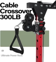 MAJOR FITNESS Drone1 Power Cage — Multi-Function Power Rack with Cable Crossover & Landmine, Heavy-Duty(m-2)