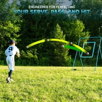 VELOCITY Adjustable Volleyball Rebounder Net 7x4 ft — Portable Training Frame with Angle Adjustment & Travel Bag(m-4)