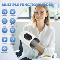 belhope Hand Massager with Compression, Heat and Cooling – 9 Modes, 4 Heat Levels, Timer and Safety Valve for Arthritis and Carpal Tunnel Relief (White)(m-2)