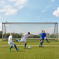MOPHOTO Soccer Goal — 6x4/8x6/10x6.5/12x6/16x7/18.5x6.5/21x7/24x8 ft Backyard & Full-Size Training Goals for Teens & Adults(m-1)