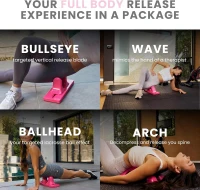 Thrival Relief Pro - Fully Adjustable Psoas, Back & Hip Flexor Release Tool for Deep Tissue and Trigger Point Massage (Pink) - Made in USA(m-4)