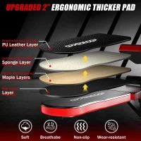 OPPSDECOR 6-in-1 Adjustable Weight Bench with Leg Extension/Curl & Preacher Pad (660 lb)(m-6)