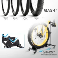 Freestanding Vertical Bike Stand - Adjustable Indoor Bicycle Floor Rack for Garages & Apartments, Supports Wheels up to 29""(m-6)