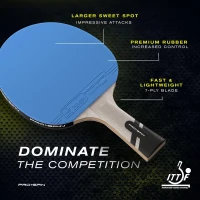 PRO-SPIN Carbon Table Tennis Paddles — Professional 7-Ply Blade, Premium Rubber, 2.0mm Sponge for Superior Control(m-2)