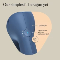 TheraGun Relief Handheld Percussion Massager — Lightweight, Easy-to-Use Personal Massager for Everyday Pain Relief in Neck, Back, Leg, Shoulder & Body (Navy)(m-4)