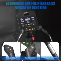 SPART 2024 Commercial Stair Stepper Machine with LED Screen, 15 Speed Levels, Bluetooth, Speaker, Cooling Fan, Wireless Charging and Safety Key(m-3)