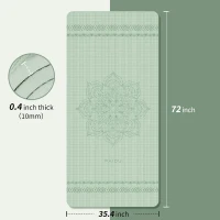 PAIDU Large Yoga Mat - 72 x 36 x 0.4 inches, Extra-Wide & Thick Non-Slip Exercise Mat for Yoga Studio, Gym or Home Workouts(m-2)