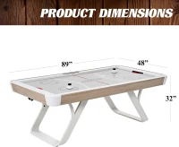 Barrington Billiards Full-Size Air Hockey Table with LED Scorer and Accessories – 89"" x 48"" x 32"" for Family Game Rooms(m-2)