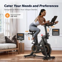 MERACH Magnetic Indoor Cycling Bike with 40 lb Flywheel, Proprietary App Compatibility, 350 lb Capacity for Home Gym(m-7)
