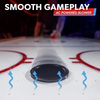 GoSports 54"" Air Hockey Arcade Table for Kids & Adults - Oak or Black Finish - Includes 2 Pushers, 3 Pucks, AC Blower and LED Scoreboard(m-4)