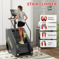 Fitvids Commercial Stair Stepper Machine — 15-Level Resistance, Continuous Stepper with LED Display for Home Gym Cardio & Lower-Body Training(m-8)
