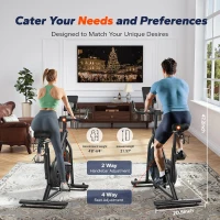 Merach Magnetic Stationary Bike S36 – Low-Noise Home Exercise Bike with Cushioned Seat, 330 lb Capacity, Exclusive App & FantomFite Integration, Tablet Mount and Guided Classes(m-6)