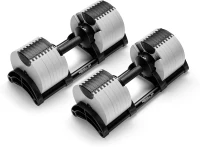 NÜOBELL Easy-Twist Adjustable Dumbbells (Pair) — 5–80 lb, 2024–25 Edition (All-in-One)(m-4)