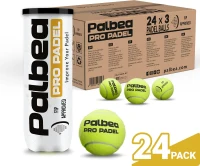 Palbea PRO Padel Balls – FIP-Approved High-Visibility Felt Padel Balls, Pressurized Tubes of 3 (Options: 6 / 12 / 24 Tubes) for Training and Tournaments(m-2)