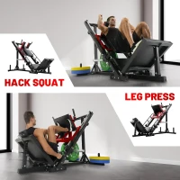 RitFit Leg Press & Hack Squat Machine — Professional Adjustable Leg Press with Linear Bearings, Weight Storage Posts, Full Lower-Body Trainer(m-3)