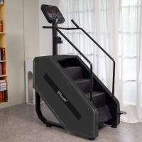 EFFICRAFT Commercial Stair Climber with LED Display – 15 Speed Levels (15–164 steps/min), 375 lb Capacity, Stair Stepper for Cardio & Lower-Body Training(m-1)