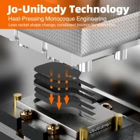 JOJOLEMON Carbon Fiber Pickleball Paddle with 16mm Shark Power Polymer Core — Optimized for Spin, Stability & Consistency(m-2)