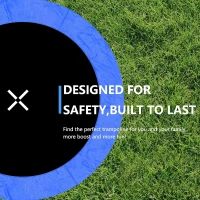 AOTOB Outdoor Trampoline with Enclosure Net, Basketball Hoop, Heavy-Duty PP Jump Mat, Spring Padding, Storage Bag & Ladder — 15 ft(m-3)