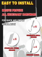 8 ft x 16 ft Heavy-Duty Hockey Shooting Tarp with Built-In Shooter Tutor – Training Net Replacement, Garage & Wall Protection(m-7)