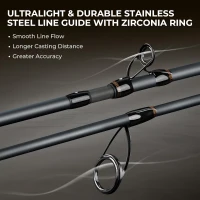 KastKing Zephyr Spinning & Bait-Finesse Fishing Rod, IM6 Graphite, Ultra-Light Lure Casting (to 1/64oz), Zirconia Rings, Split Reel Seat, EVA Handle, Alignment Marks(m-5)