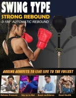 Adjustable Punching Bag with Stand – Boxing Training Bag for Teens & Adults, Boosts Speed, Reflexes & Endurance(m-6)